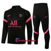 Paris Saint-Germain Training Huppari Suits 2021-22 Neljännes Zip Musta - Miesten